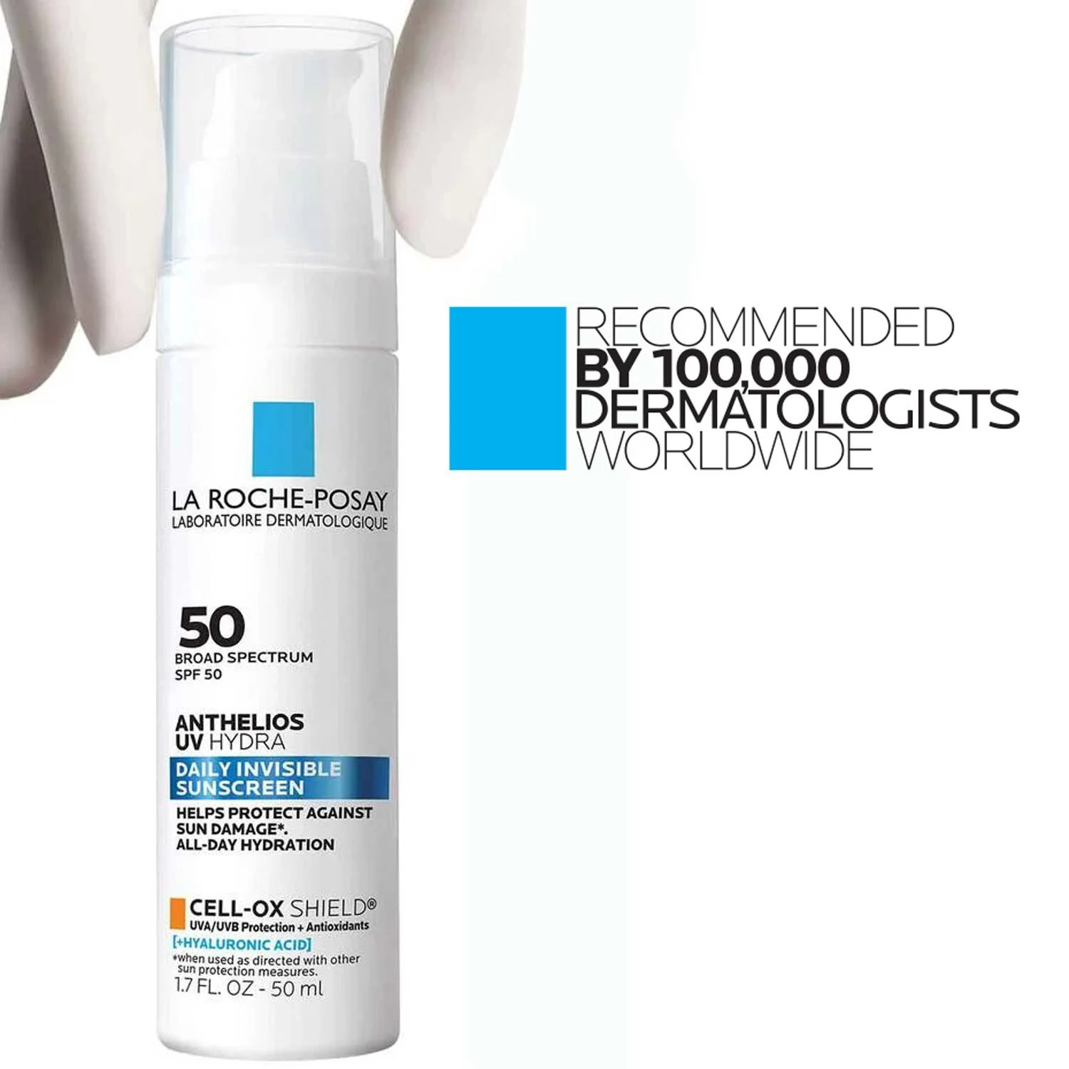 Anthelios UV Hydra Hydrating Face Sunscreen SPF 50 With Hyaluronic Acid 8 Anthelios UV Hydra Hydrating Face Sunscreen SPF 50 With Hyaluronic Acid