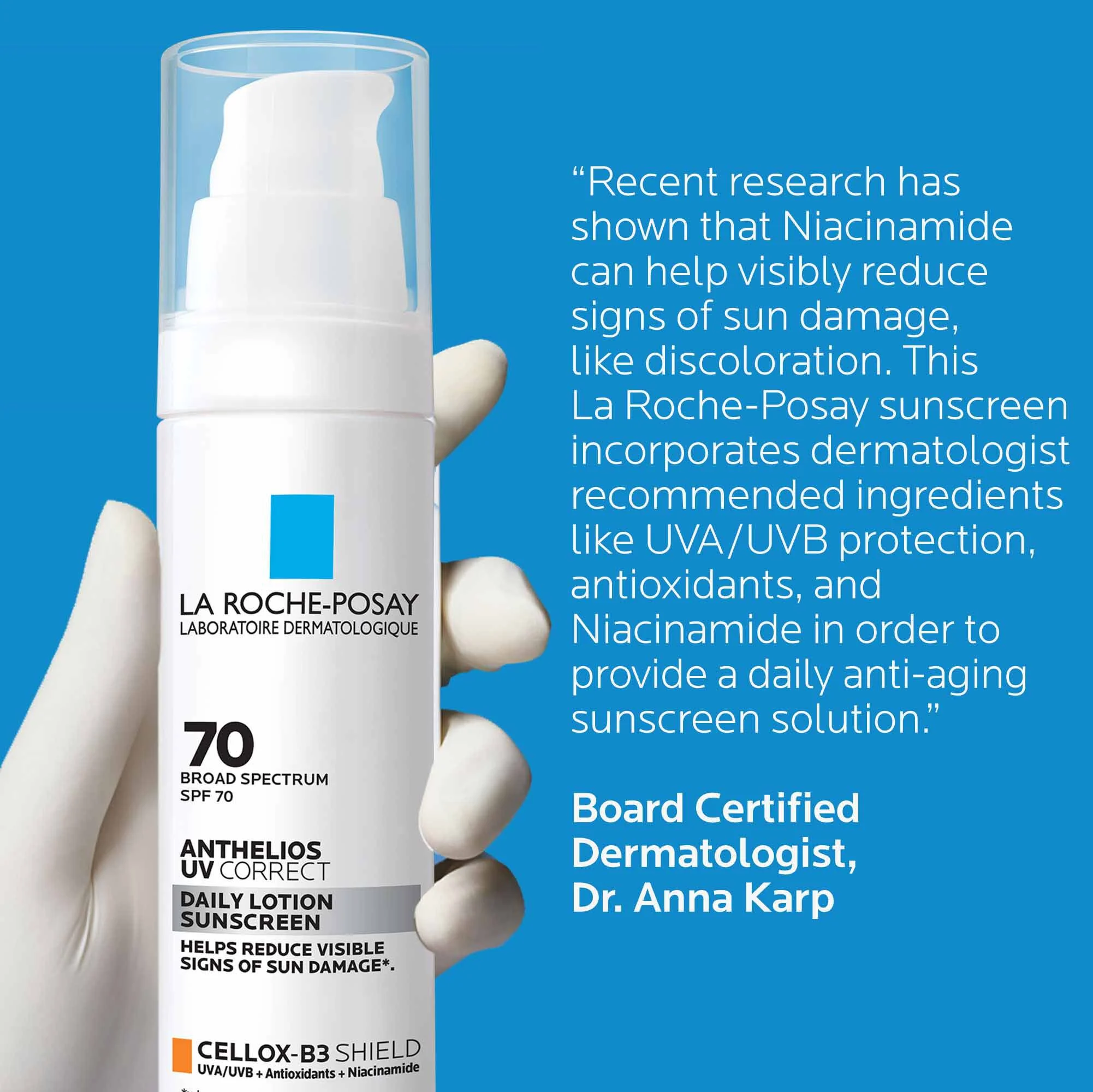 Anthelios UV Correct Face Sunscreen SPF 70 With Niacinamide