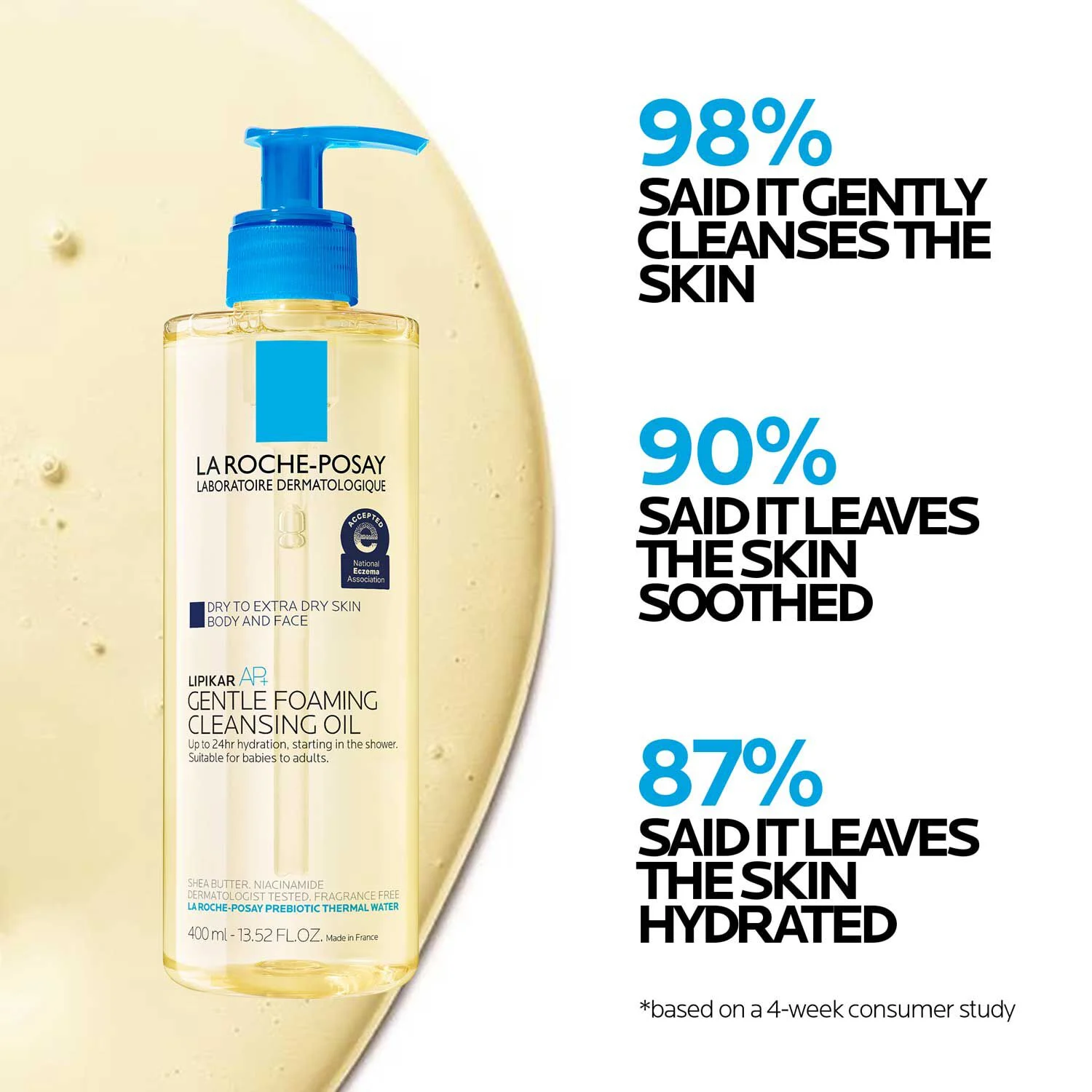 Lipikar AP+ Gentle Foaming Cleansing Oil 3 Lipikar AP+ Gentle Foaming Cleansing Oil