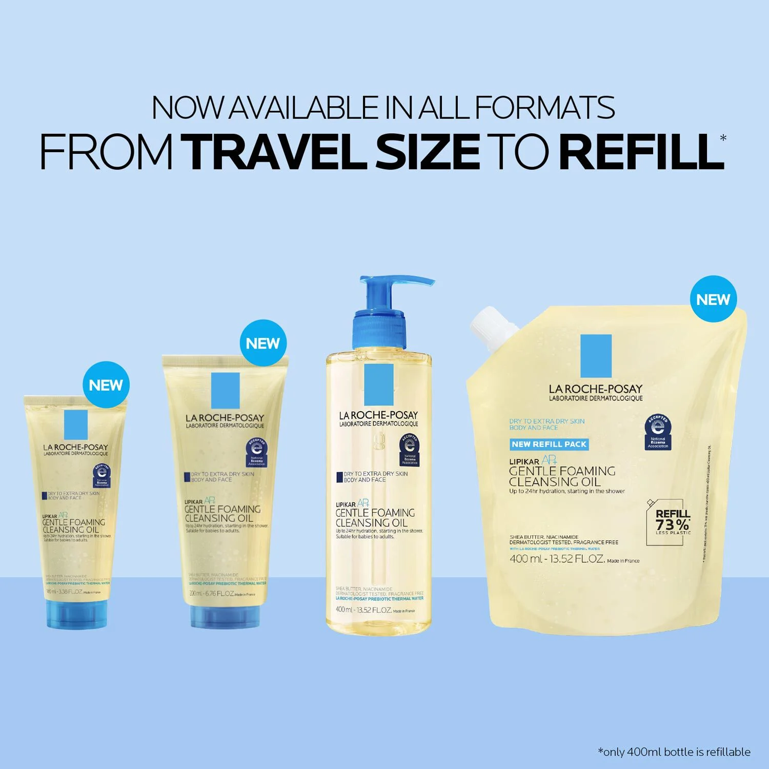 Lipikar AP+ Gentle Foaming Cleansing Oil 6 Lipikar AP+ Gentle Foaming Cleansing Oil