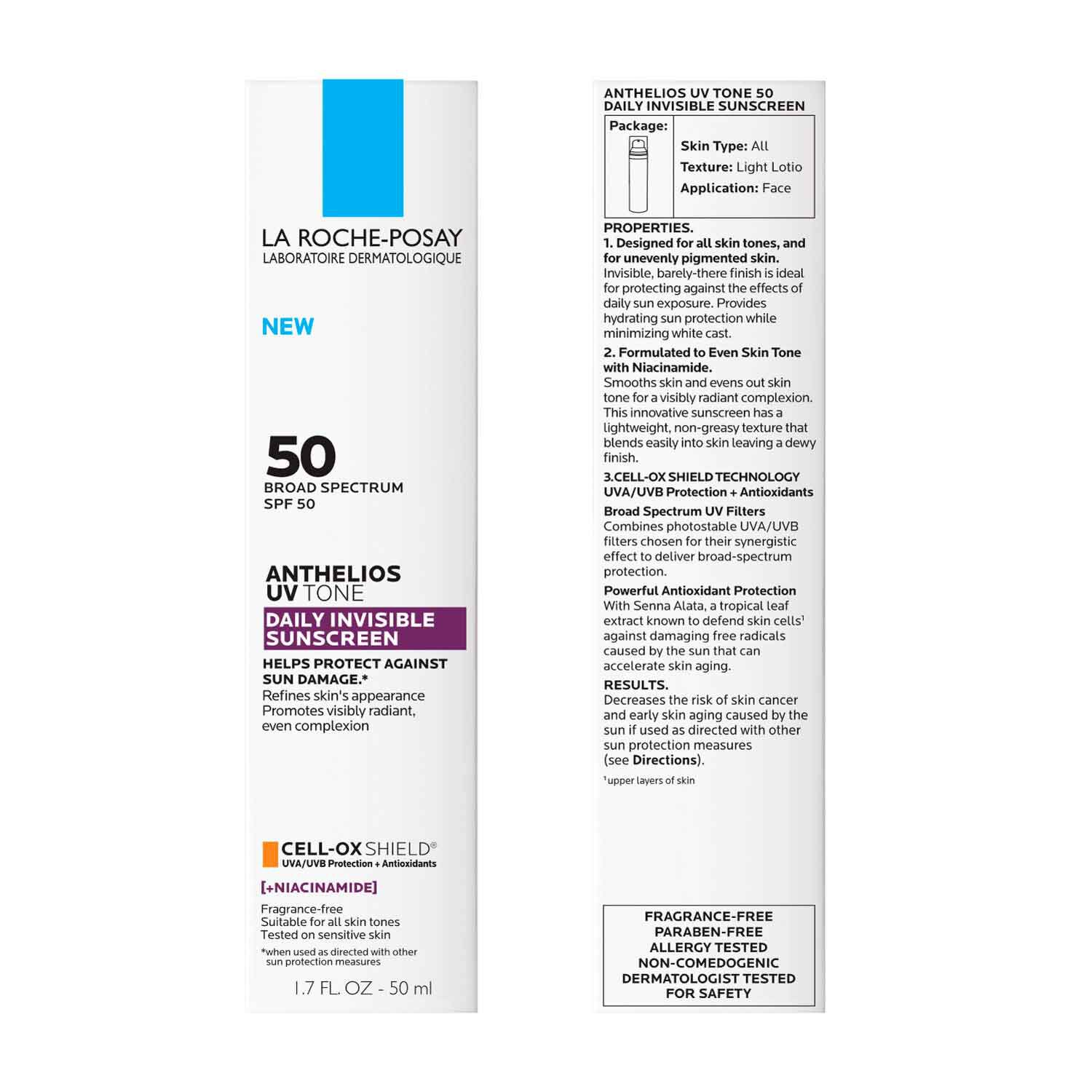 Anthelios UV Tone Invisible Sunscreen SPF 50 8 Anthelios UV Tone Invisible Sunscreen SPF 50