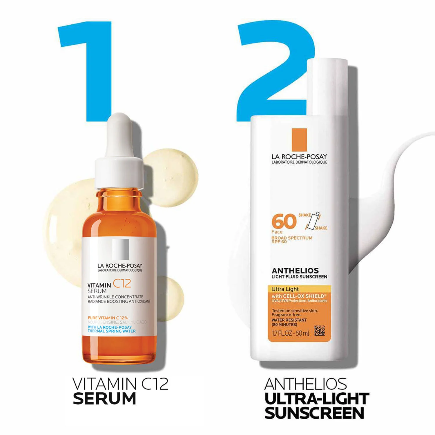 Vitamin C12 Serum & Anthelios Ultra-Light Sunscreen SPF 60