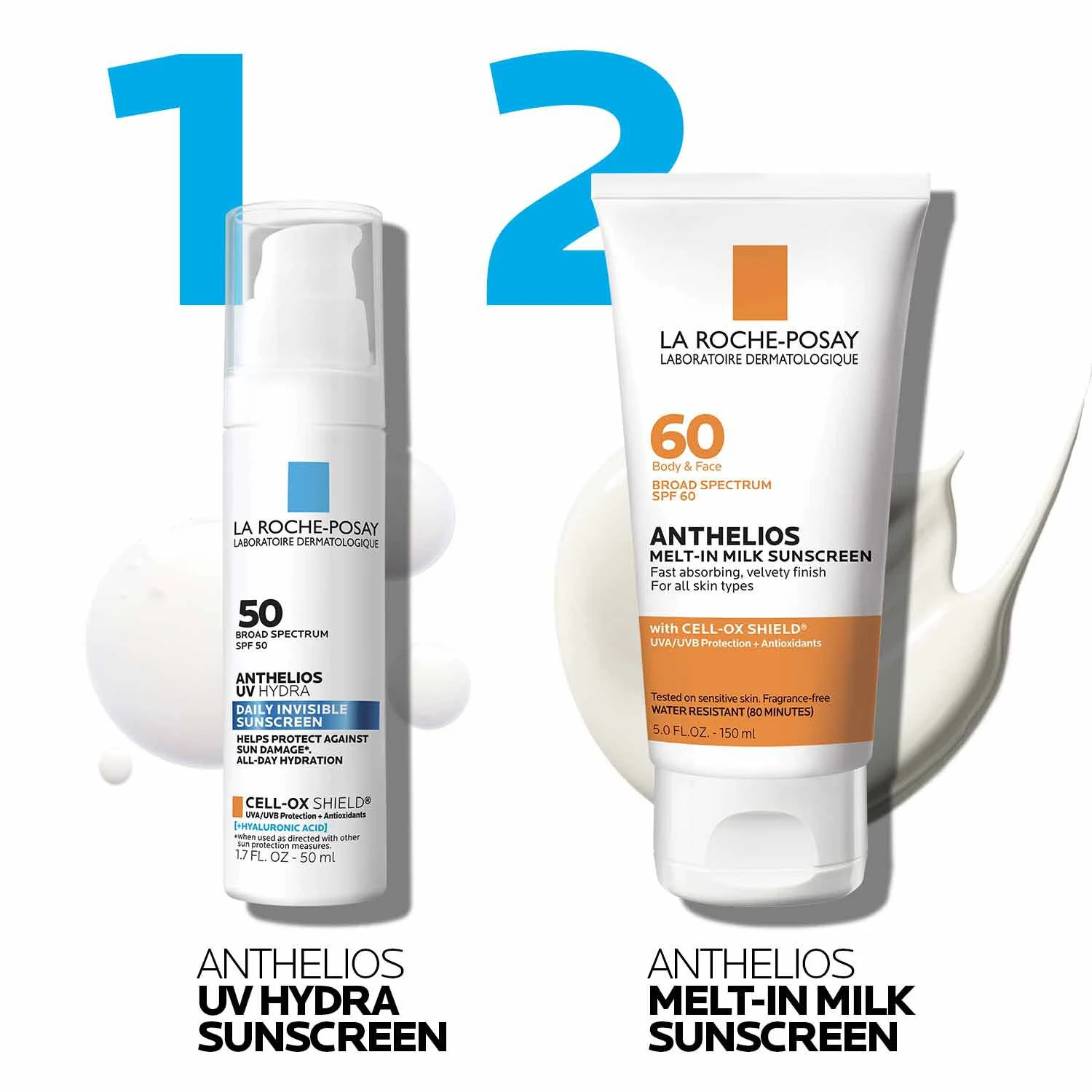 Anthelios UV Hydra SPF 50 & Melt-in Milk SPF 60 Sunscreen Set