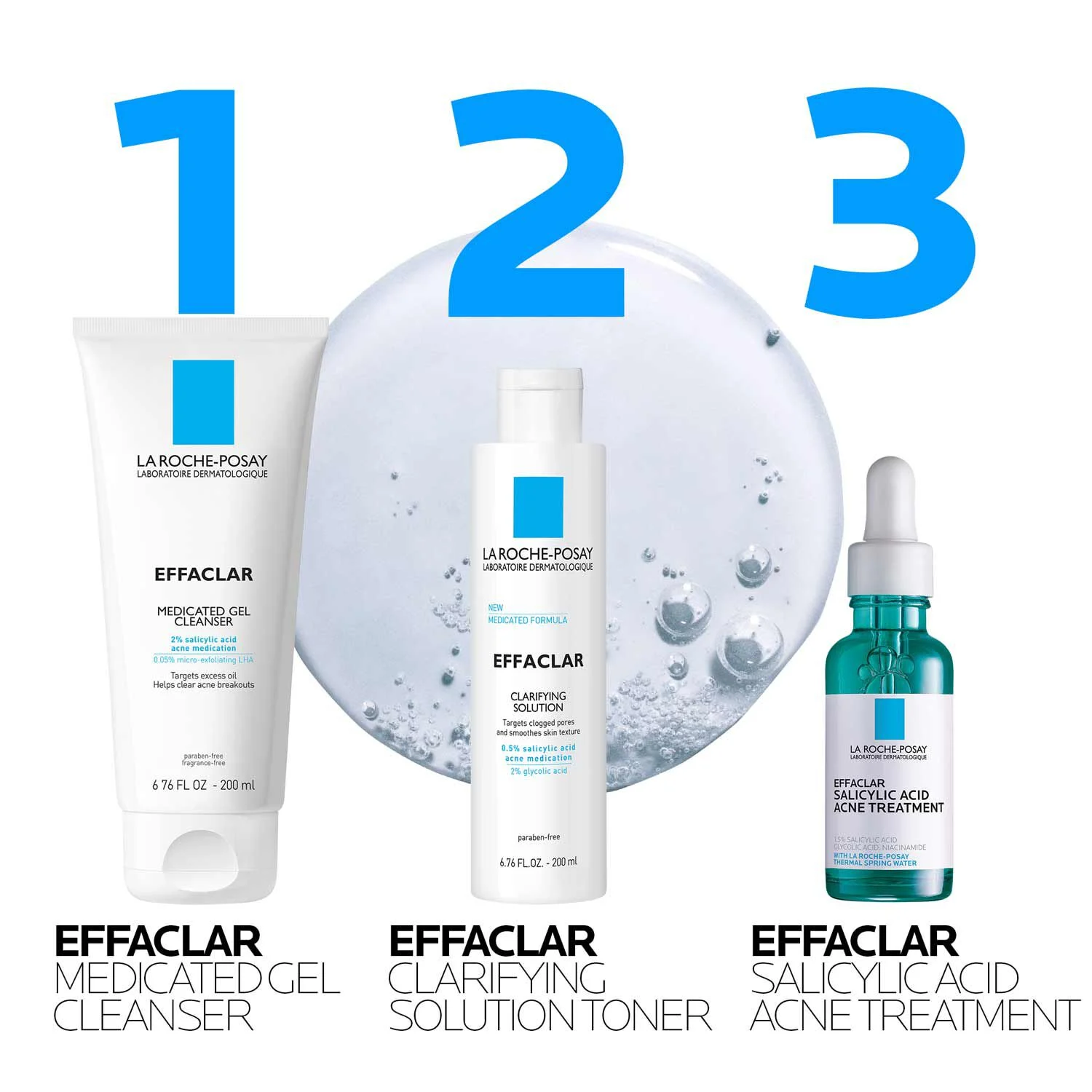 Effaclar Salicylic Acid Acne Routine Set 4 Effaclar Salicylic Acid Acne Routine Set