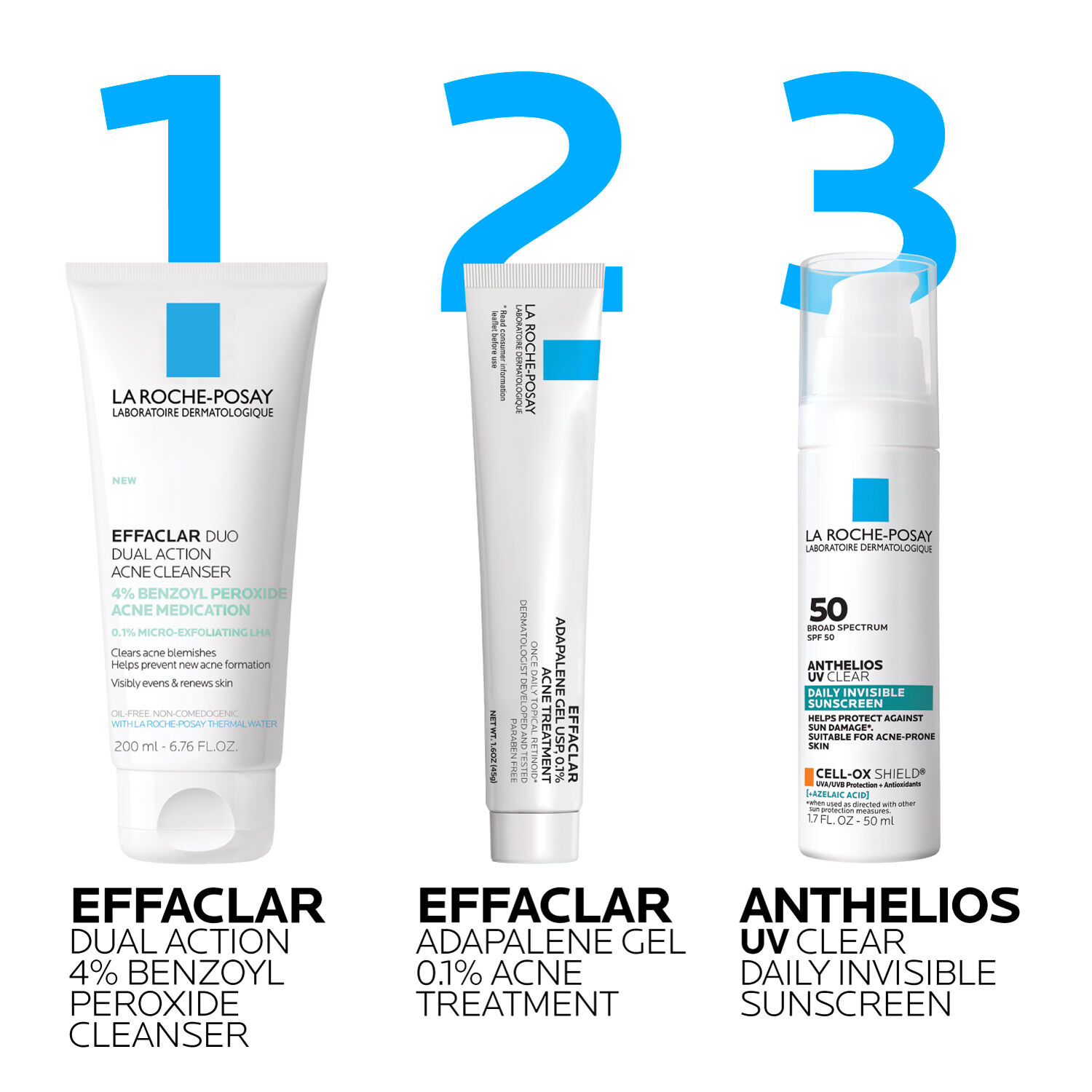 Effaclar Dual Action Acne Face Wash With 4% Benzoyl Peroxide 5 Effaclar Dual Action Acne Face Wash With 4% Benzoyl Peroxide